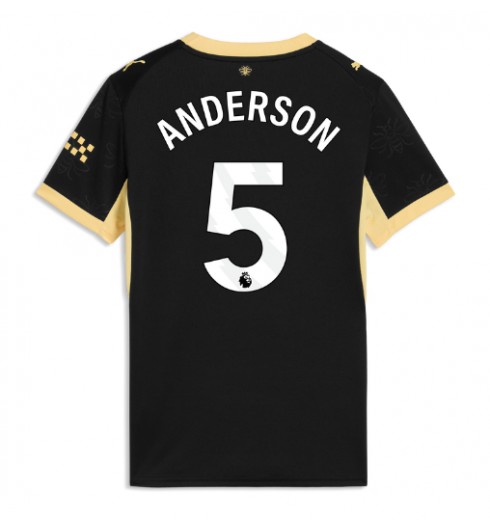 Manchester City Elliot Anderson #5 Vieraspaita Naisten 2026-27 Lyhythihainen Manchester City Elliot Anderson #5 Vieraspaita Naisten 2026-27 Lyhythihainen